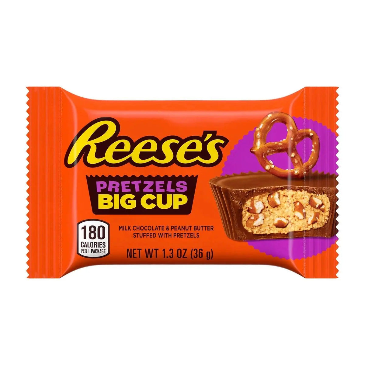Reese's Big Cup čokoladna poslastica s perecima, mliječna čokolada i kikiriki maslac 37 g