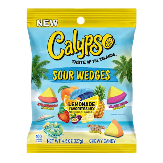 Calypso Sour Wedges Lemonade 127g