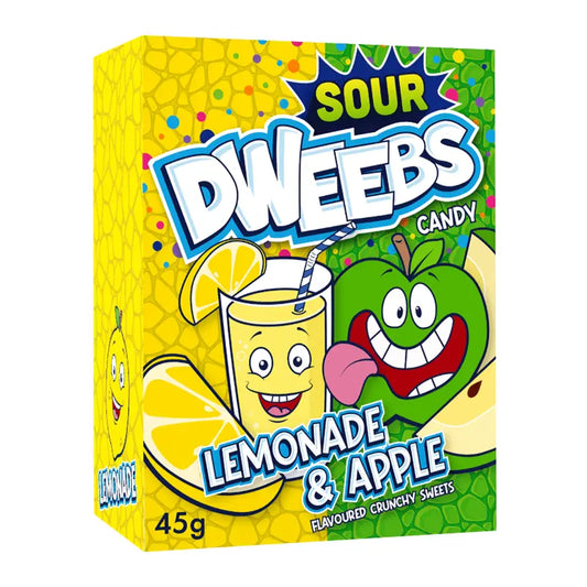 Bomboni s okusom limunade i jabuke, 45 g, Sour Dweebs pakiranje